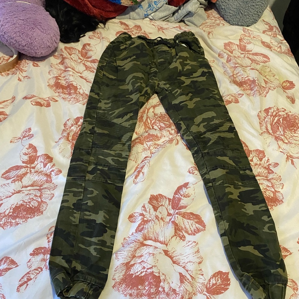 Military Green Camo Joggers
